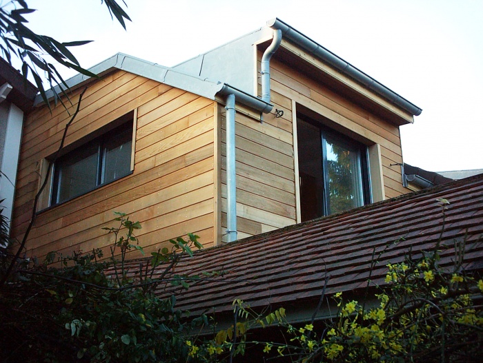 EXTENSION EN BOIS D'UNE MAISON DE VILLE