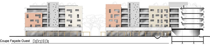 Concours-construction de 90 logements et commerces