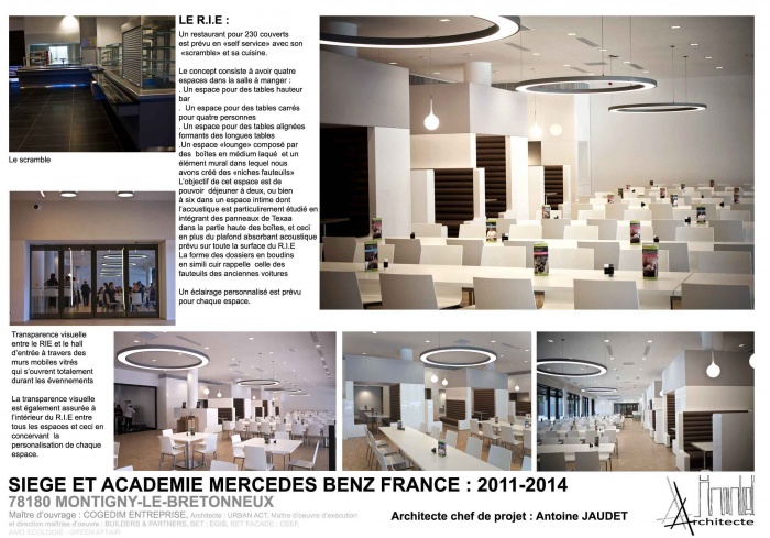 RESTAURANT D'ENTREPRISE DU SIEGE SOCIAL DE MERCEDES BENZ FRANCE : image_projet_mini_77792